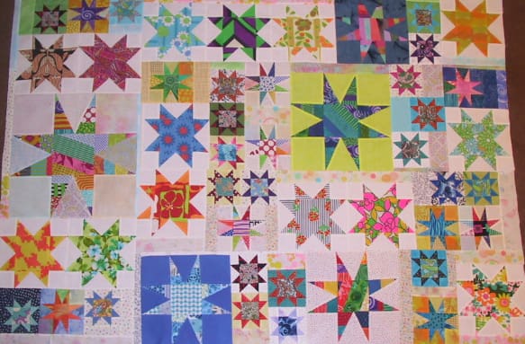 Almost all of these stars were left over blocks from other projects. Sorry Texas, the biggest star represents the state of Alaska.