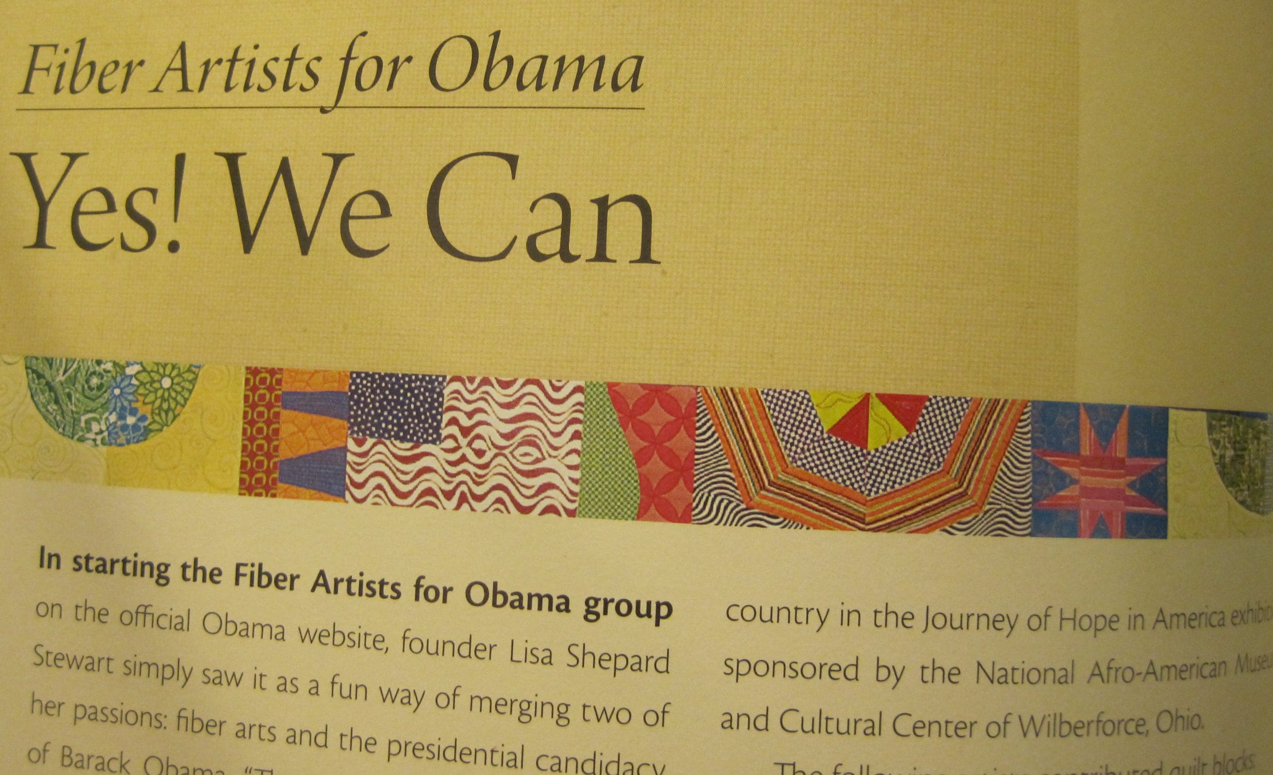 I like how they used the border from the quilt on this page.