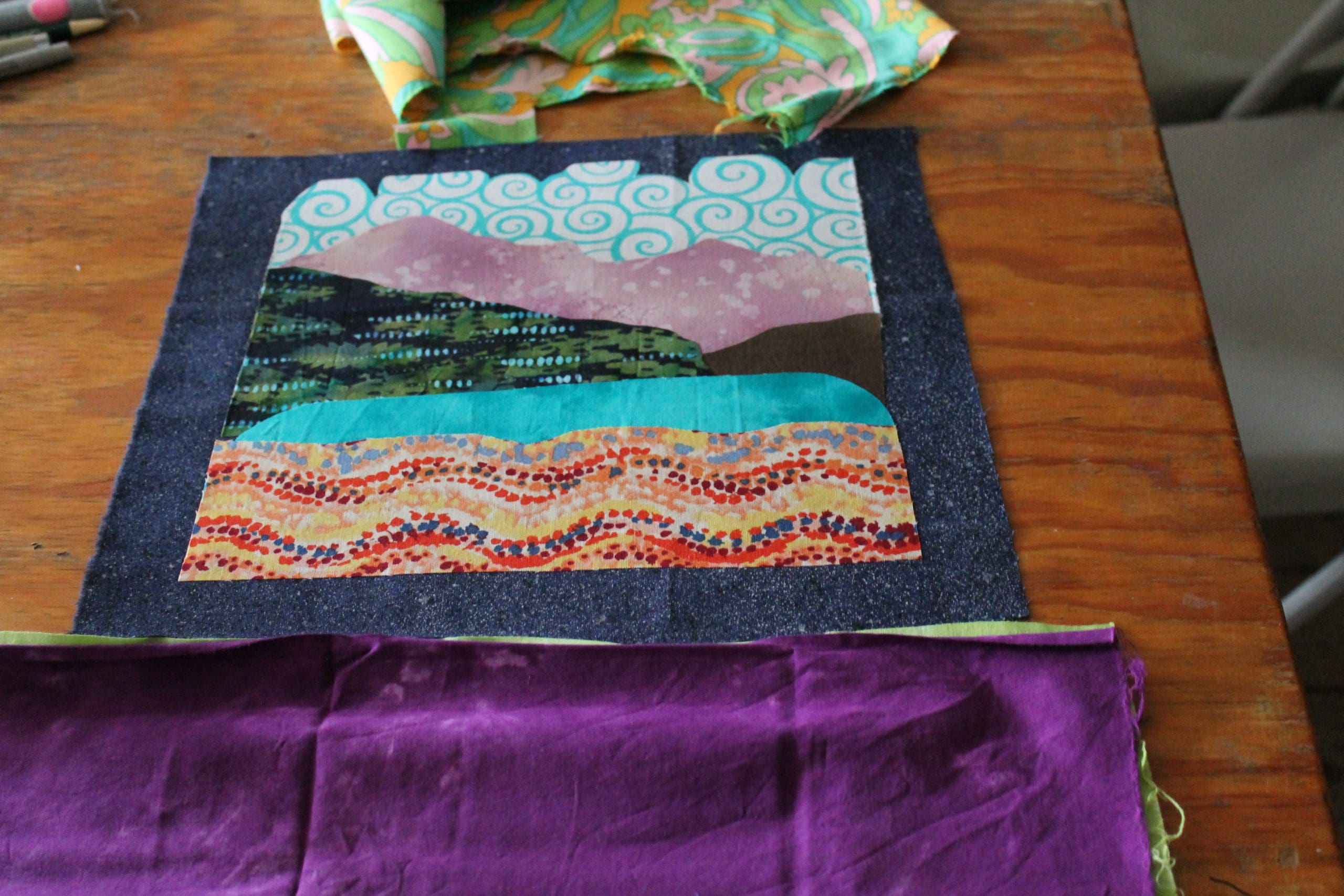 Some students finished small landscape pieces of their favorite places in the Wrangell St. Elias National Park where McCarthy and the Wrangell Mountains Center are located. 