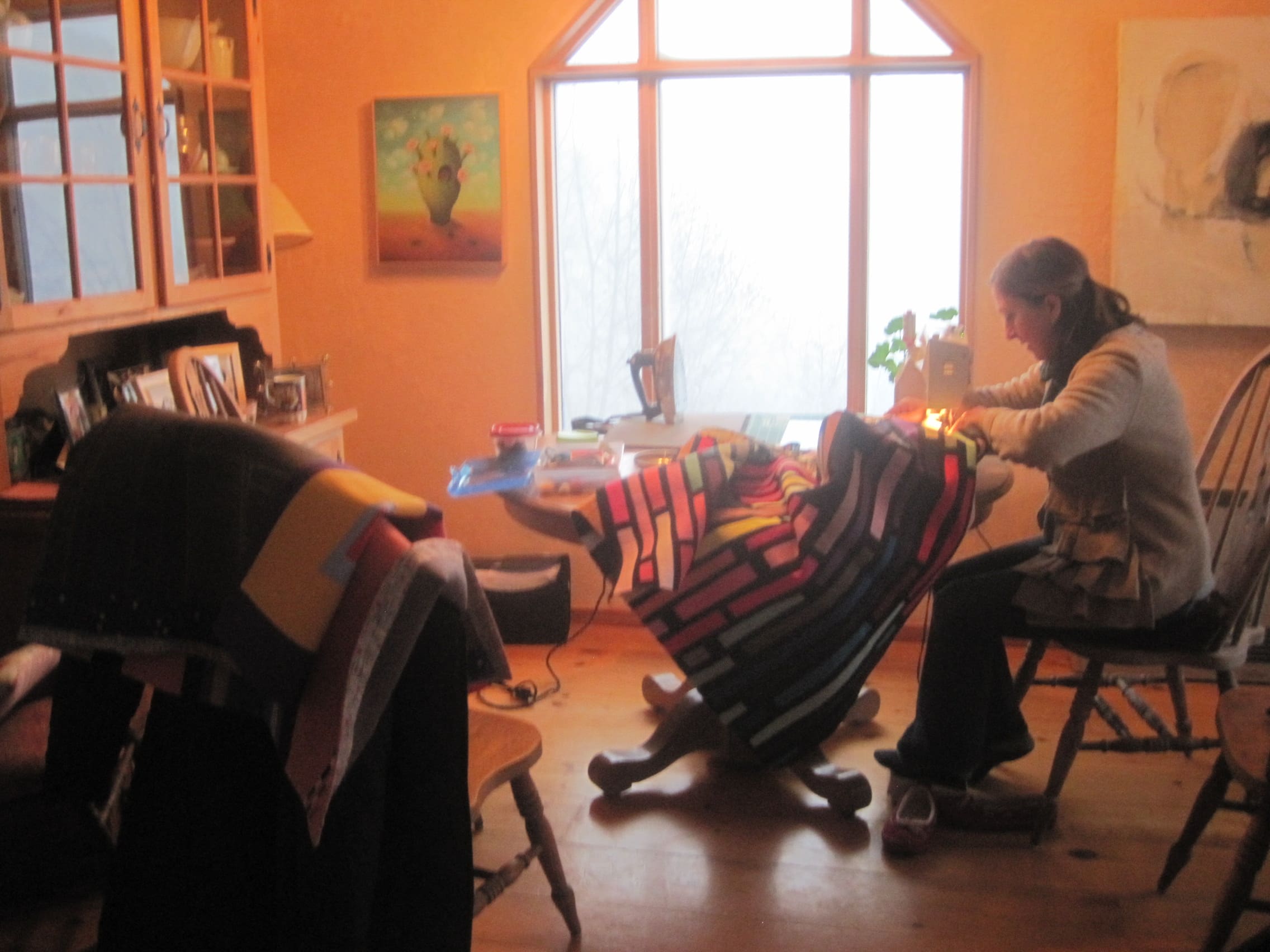 Sewing at Asia's House