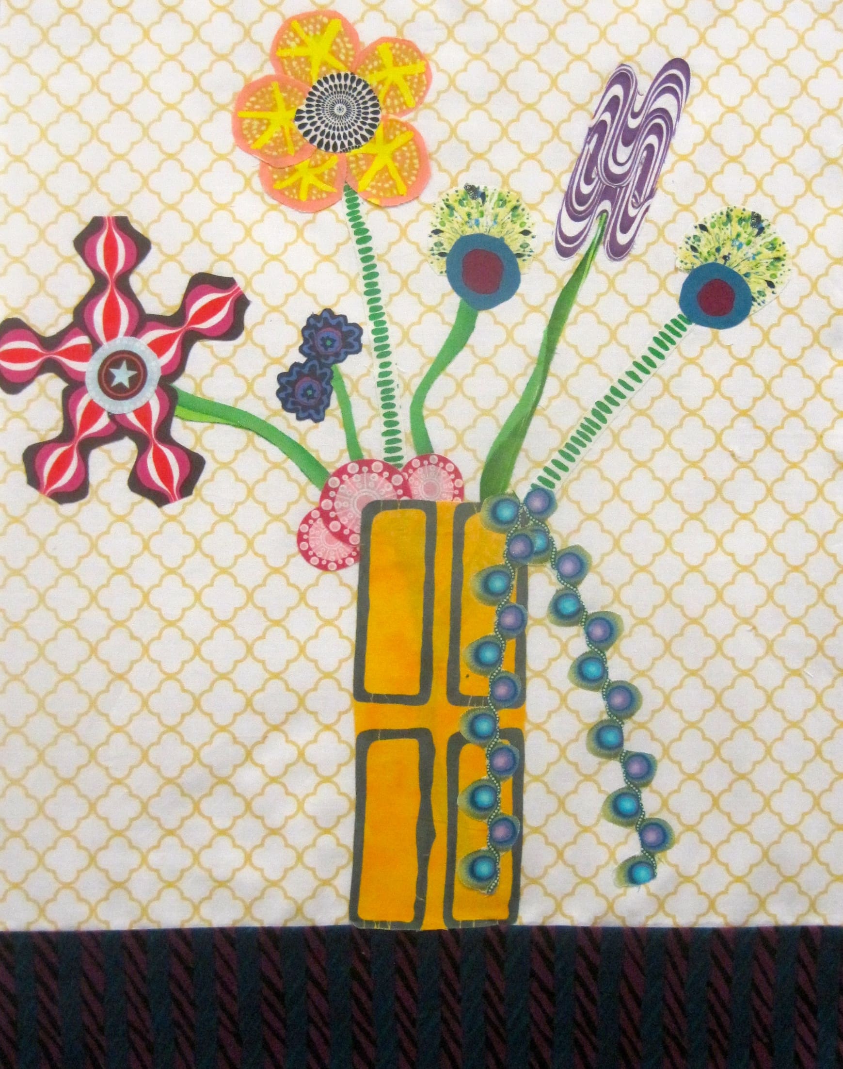 Student Work from Modern Broderie Perse Workshop by Maria Shell