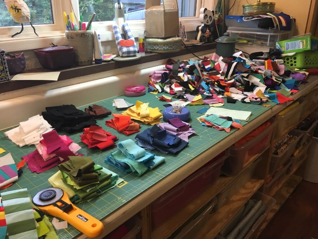 Maria Shell Organizing Scraps