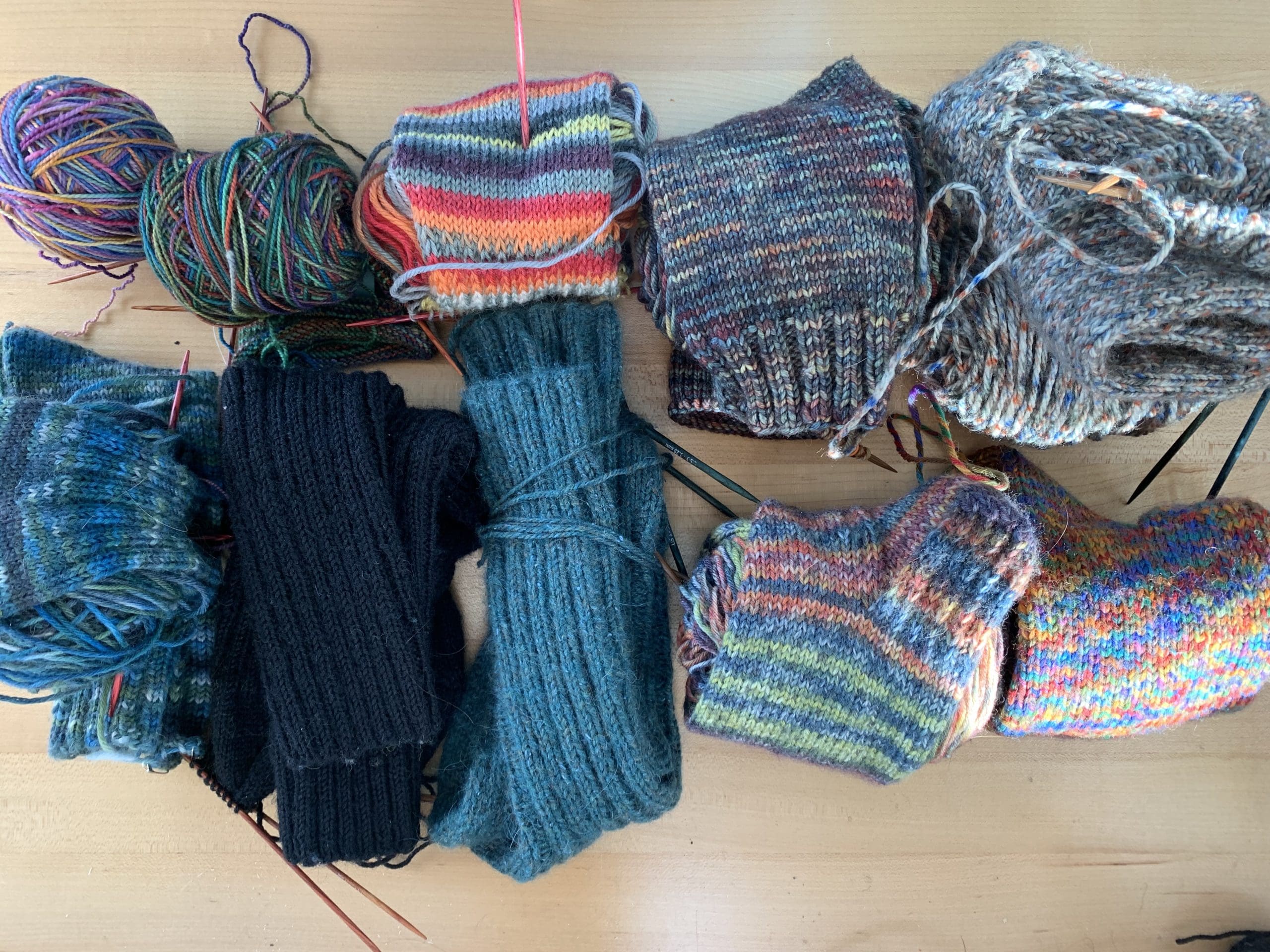 Knitting Socks April 2020
